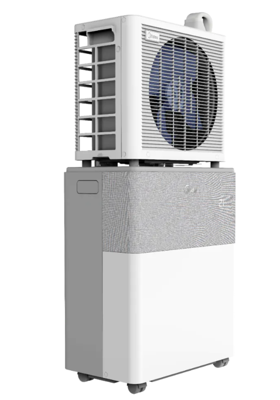 Portable air conditioner on a white background