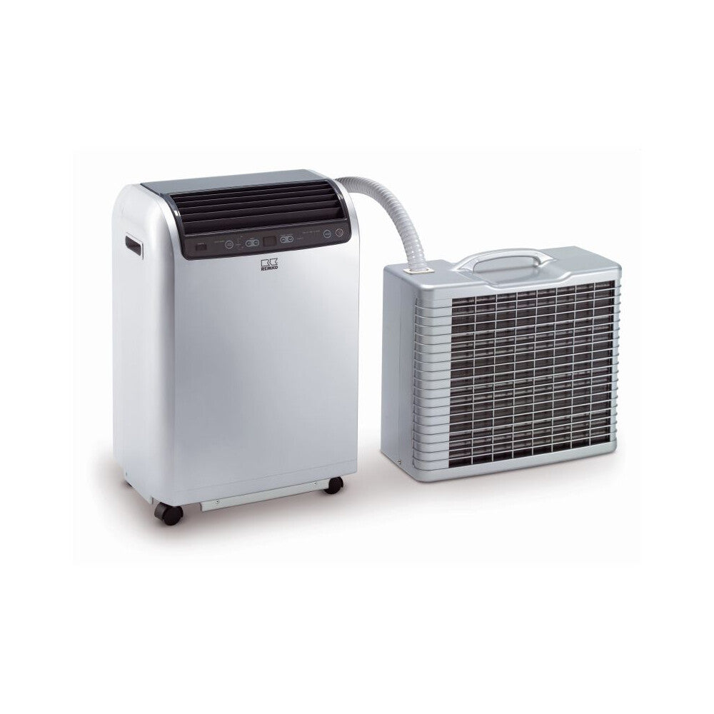 Portable air conditioner with hose on a white background